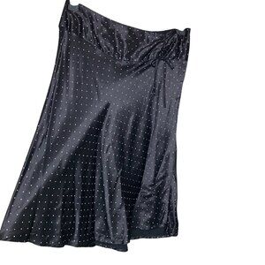 Vintage 90s Y2K Star City 7 Whimsigoth‎ Skirt Black Pink Satin Fairy Witchy Vamp